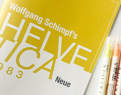 Project thumbnail - Helvetica Neue Specimen Booklet