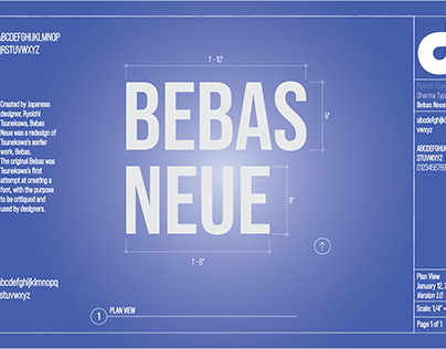 Bebas Neue Blueprint
