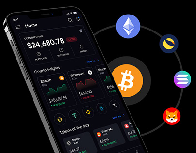 Crypto wallet app UI UX | Trading app