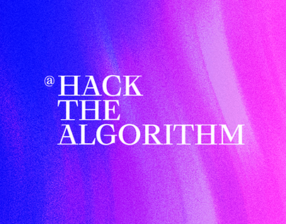 @Hackthealgorithm / Side project.