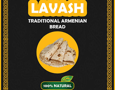 Label Packaging Design of Lavash