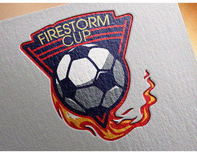 Emblem Logo design for firestorm cup