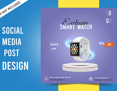 Social media smart watch post design