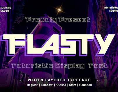 Flasty – Futuristic Font