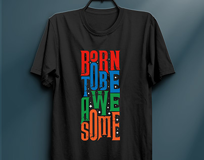 Modern typography t-shirt design
