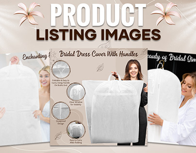 Bridal Dress Cover Lifestyle and Infographics Images