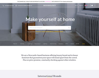 Furniture Website Re-Design