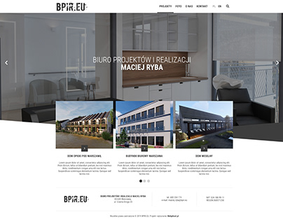 Projekt strony internetowej dla BPIR.EU