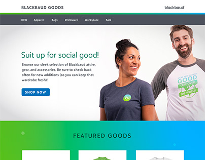Blackbaud Goods Store Website