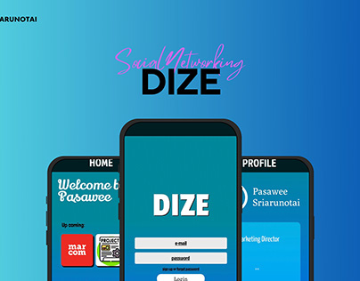 DIZE Social Networking App Demo Project