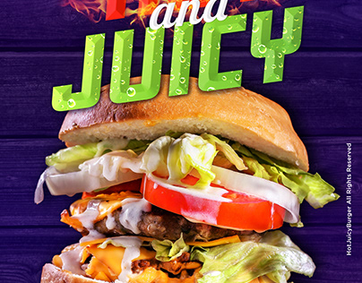 Hamburger Ad Poster