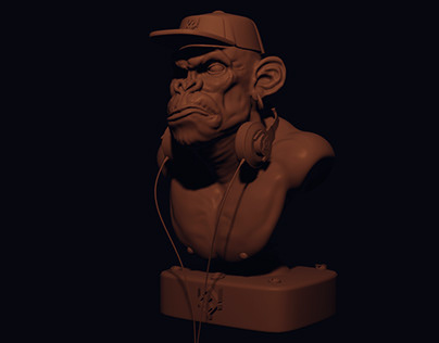 Monkey with Headsets