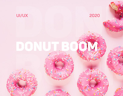 UI/UX Web Design bakery "Donut boom"