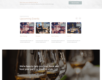 Bar Website