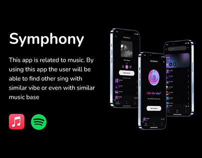 Symphony - Music App UI UX Design