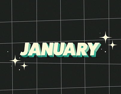 January - Animated Typography