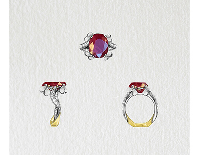 Ruby ​​ring design