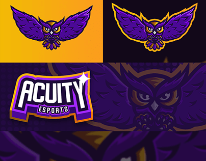 Acuity Esports Owl Mascot Logo Project