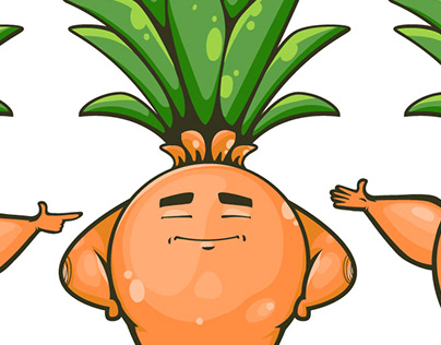 Design of Onion cartoon Character