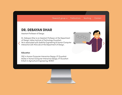 Website redesign - Dr. Debayan Dhar