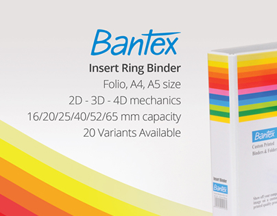Bantex Insert Ring Binder - Ads Banner