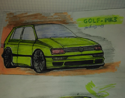 golf mk3 sketch