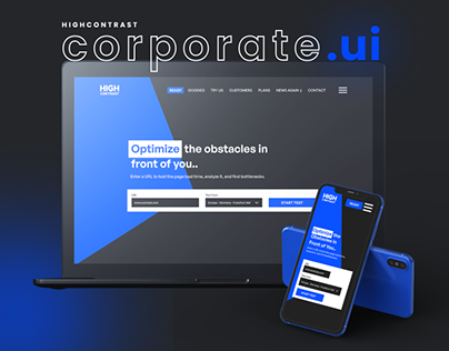 HighContrast - Corporate Ui / UX