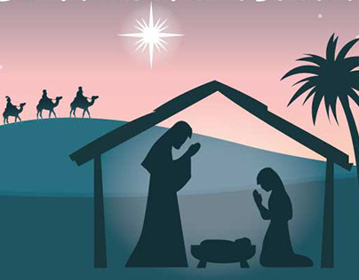 Poster for nativity scene