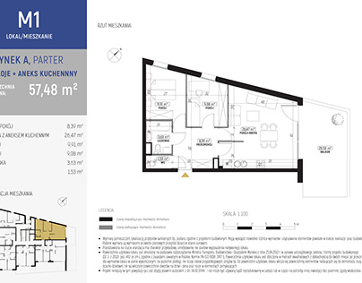 Apartments floor plan 2D from the PICTURA / 2021