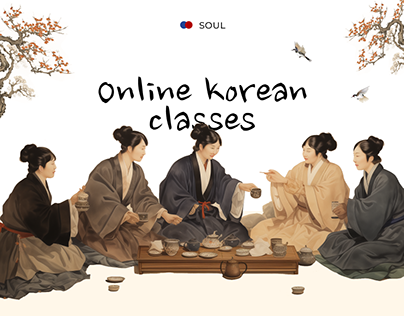 Website for online Korean language school | UI/UX