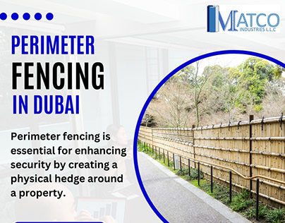 Why is temporary fencing used in Dubai?