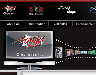Design web banner for mazzika websites 2012