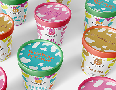 Happy Cow Ice Cream Packaging