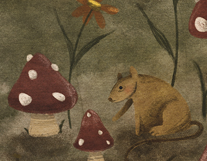 Project thumbnail - Mouse in a mushroom field