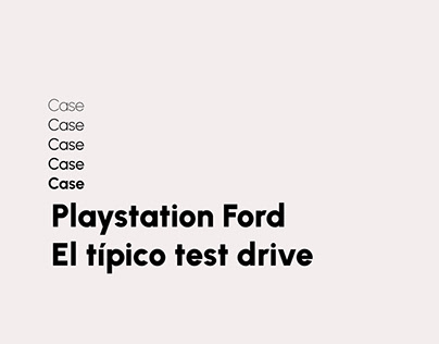 Ford PlayStation5-El típico test drive