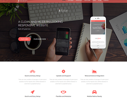 iMotion PSD HTML5 Corporate Template