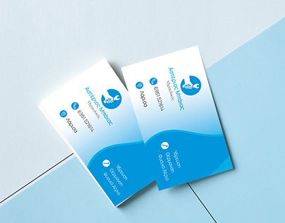 Asterios Mpaxas Plumber Card - Logo Design