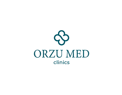 Orzu Med klinikasi uchun ishlangan logo & identity