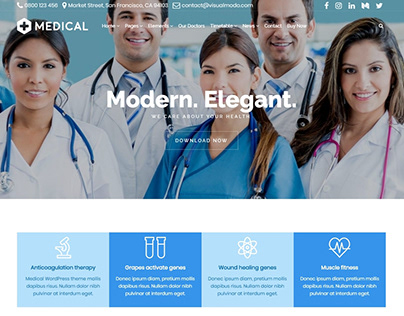 Medical WordPress Theme - Slider Templates