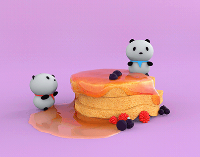 Panda cakes