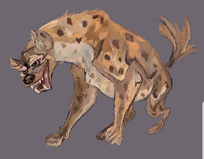 Hyena "Digitalpainting"