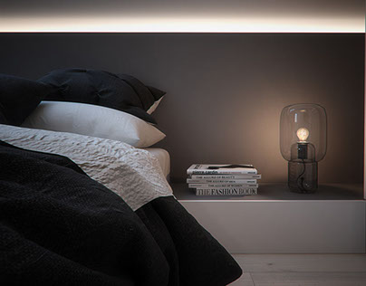 Bedroom design, POLAND/ Sypialnia w domu jednorodzinnym