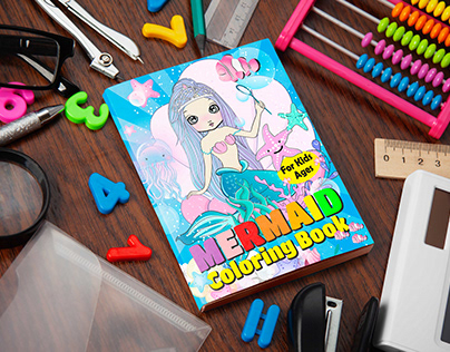 Mermaid Coloring Book For Kids Ages
