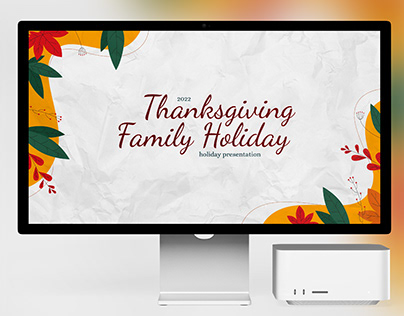 White Thanksgiving - free Google Slides Presentation