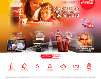 Coca-Cola Landing Page