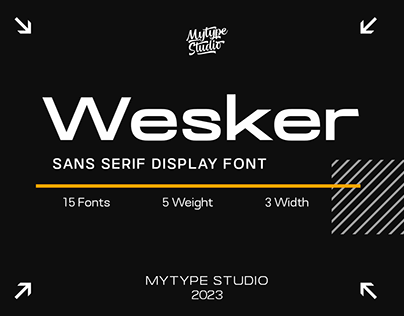 Wesker Display Font