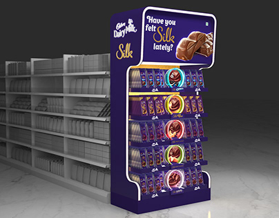 Cadbury Silk Endcap Display Unit