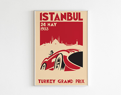 Formula 1 Turkey Grand Prix Poster
