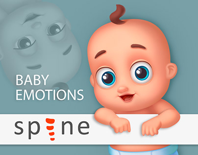 Baby emotions. Characters 2D animation. Spine 2D.