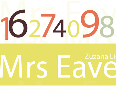 Mrs. Eaves Type Specimen Poster